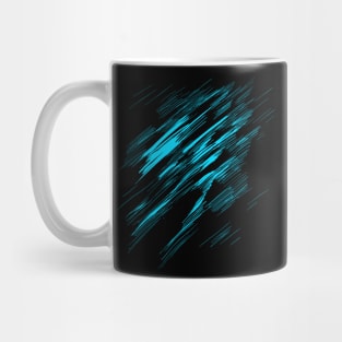 abstract horror lineart (petrol) Mug